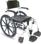Self Propelled Shower Wheelchair Commode Toilet Chair 2