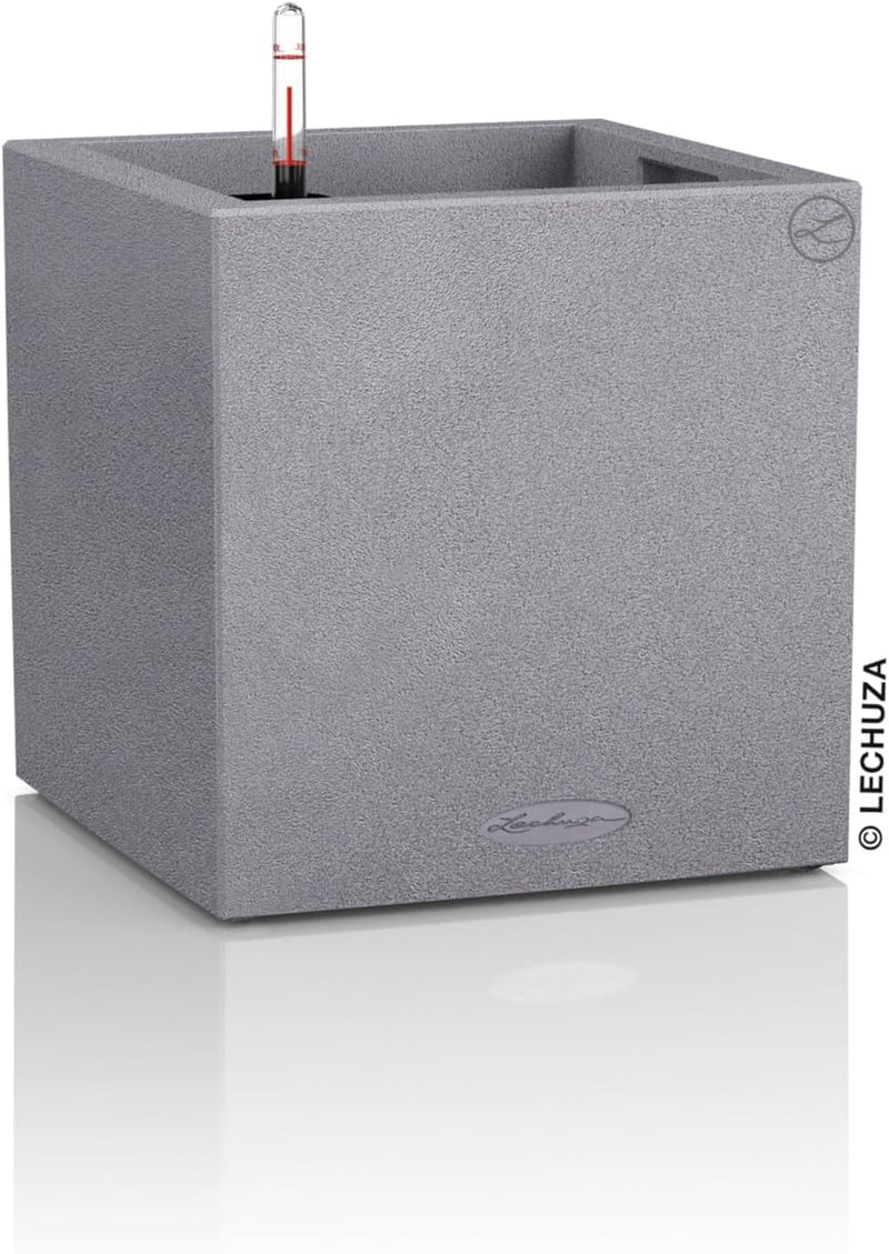 Self Watering Plant Pot Canto Stone 40 Low (1 Pack)