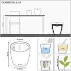 Self Watering Plant Pot Classico 35 Ls Garden