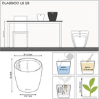 Self Watering Plant Pot Classico 35 Ls Garden