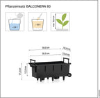 Self Watering Plant Pots Balconera Colour