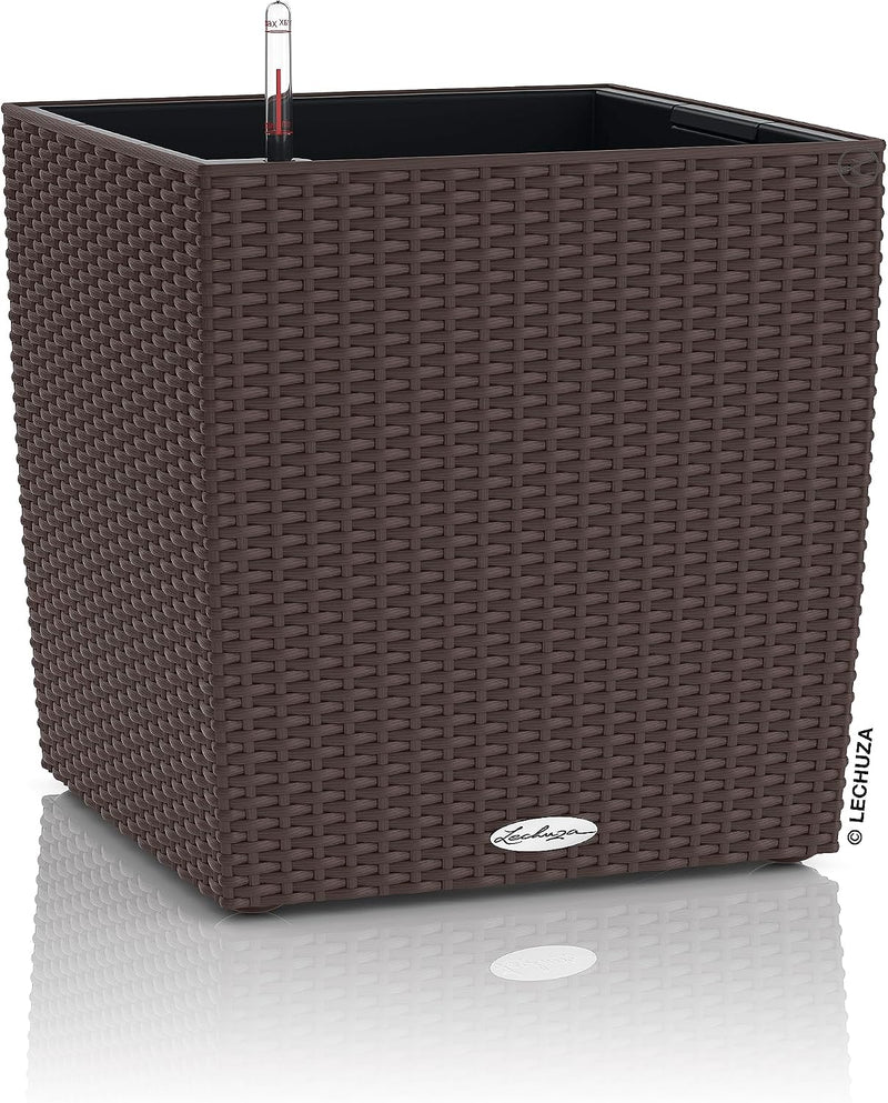 Self Watering Plant Pots Cube Cottage 40 Rattan