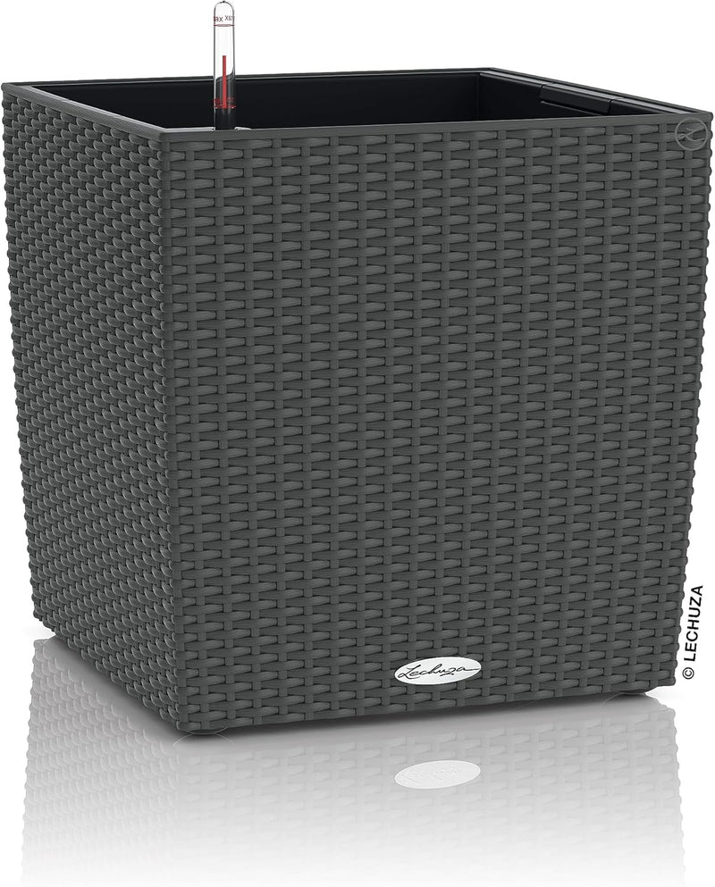 Self Watering Plant Pots Cube Cottage 40 Rattan
