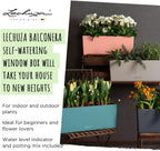 Self Watering Pot Balconera Colour 80 Slate Plastic