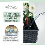 Self Watering Pot Balconera Cottage 80 Graphite Plastic