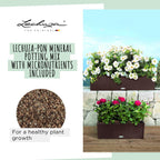 Self Watering Pot Balconera Cottage 80 Graphite Plastic