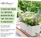 Self Watering Pot Balconera Cottage 80 Graphite Plastic
