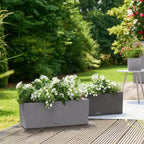 Self Watering Pot Balconera Stone 50 Graphite Plastic