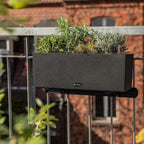 Self Watering Pot Balconera Stone 50 Graphite Plastic
