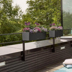 Self Watering Pot Balconera Stone 50 Graphite Plastic