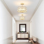 Semi Flush Mount Ceiling Light 6 Dimmable Crystal