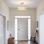 Semi Flush Mount Ceiling Light 6 Dimmable Crystal