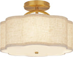 Semi Flush Mount Ceiling Light Fixture Modern 3-Light