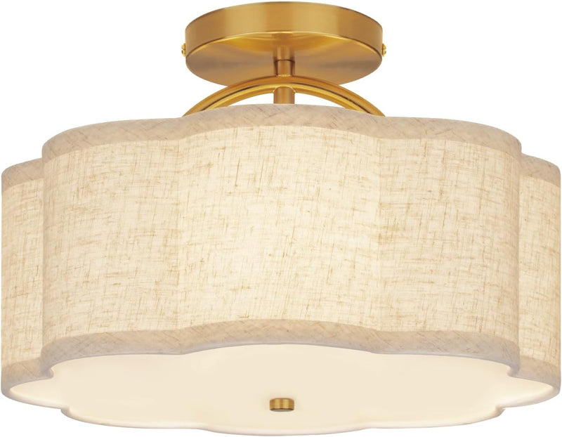 Semi Flush Mount Ceiling Light Fixture Modern 3-Light