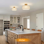 Semi Flush Mount Ceiling Light Fixture Modern 3-Light