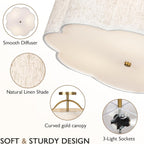 Semi Flush Mount Ceiling Light ø Modern 3-Light