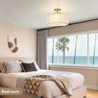 Semi Flush Mount Ceiling Light ø Modern 3-Light