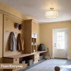 Semi Flush Mount Ceiling Light ø Modern 3-Light