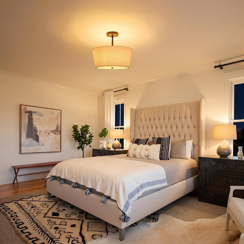 Semi Flush Mount Ceiling Light Modern Crystal Chandeliers