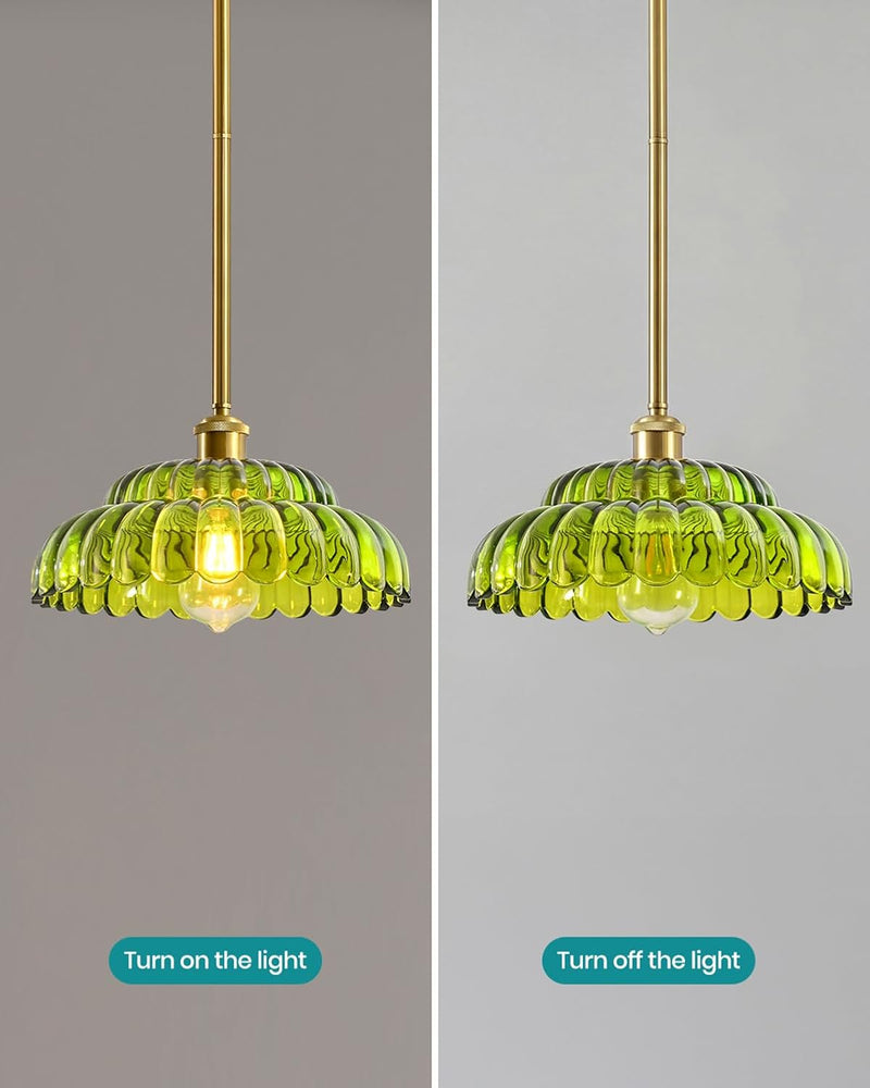 Semi Flush Mount Ceiling Light Smoky Glass Fixture