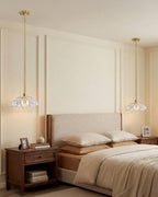 Semi Flush Mount Ceiling Light Smoky Glass Fixture