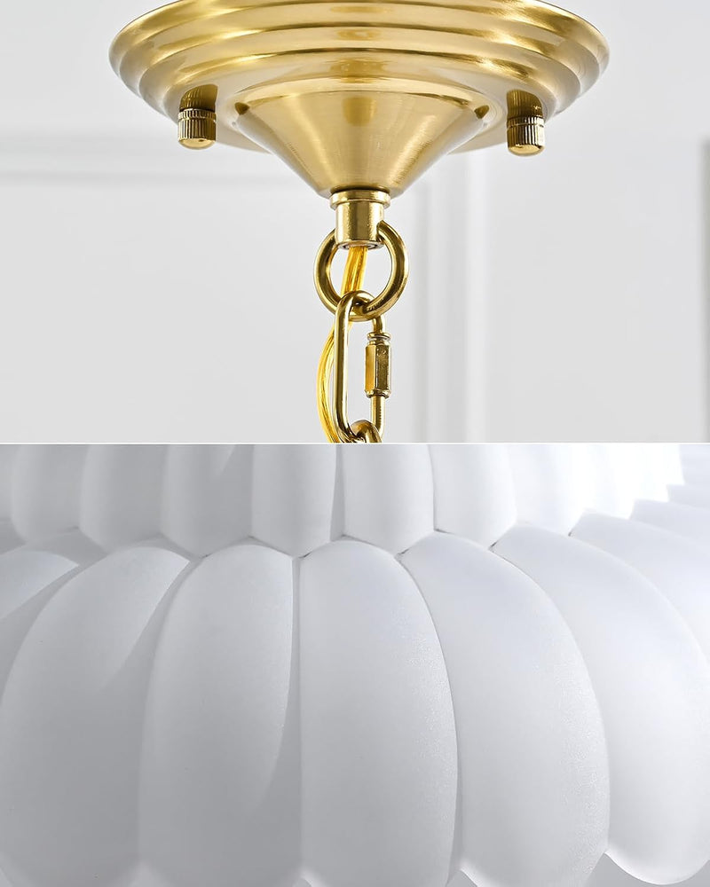 Semi Flush Mount Ceiling Light Smoky Glass Fixture