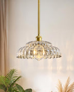 Semi Flush Mount Ceiling Light Smoky Glass Fixture
