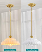 Semi Flush Mount Ceiling Light Smoky Glass Fixture