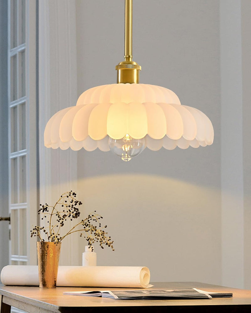 Semi Flush Mount Ceiling Light Smoky Glass Fixture