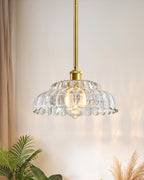 Semi Flush Mount Ceiling Light Smoky Glass Fixture
