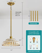 Semi Flush Mount Ceiling Light Smoky Glass Fixture