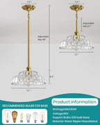 Semi Flush Mount Ceiling Light Smoky Glass Fixture