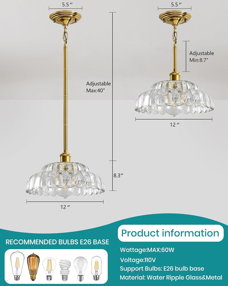 Semi Flush Mount Ceiling Light Smoky Glass Fixture