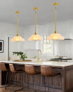 Semi Flush Mount Ceiling Light Smoky Glass Fixture
