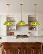 Semi Flush Mount Ceiling Light Smoky Glass Fixture