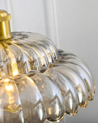 Semi Flush Mount Ceiling Light Smoky Glass Fixture