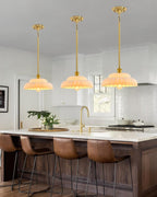 Semi Flush Mount Ceiling Light Smoky Glass Fixture