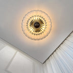 Semi Flush Mount Ceiling Light Smoky Glass Fixture