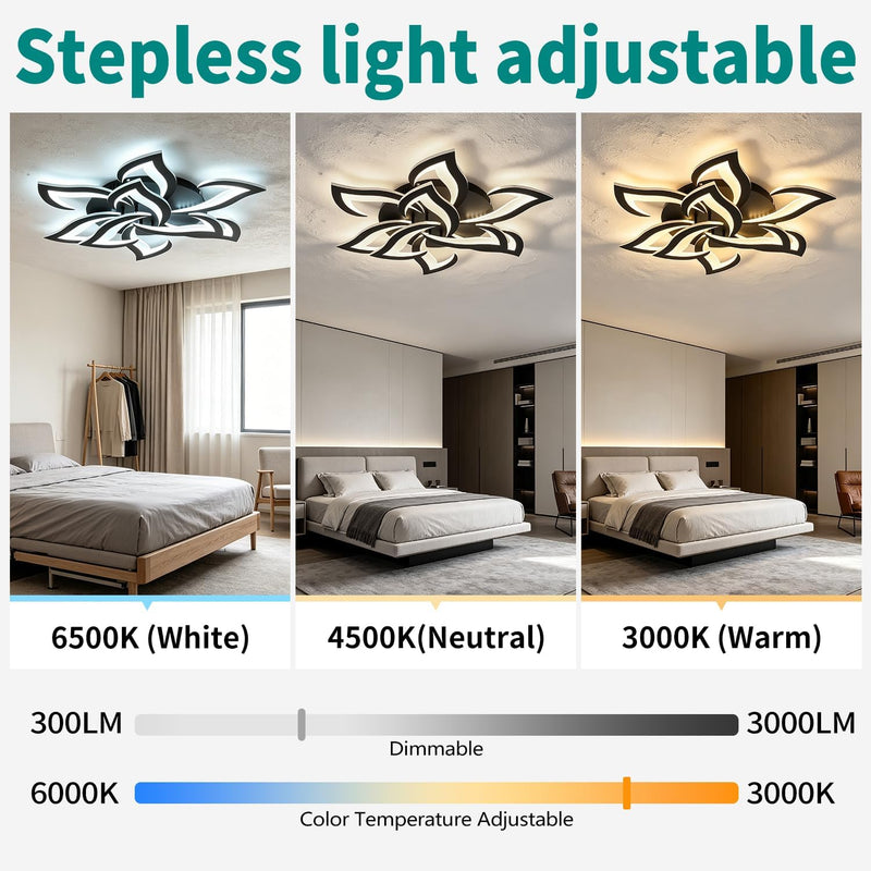 Semi Flush Mount Ceiling Light Smoky Glass Fixture