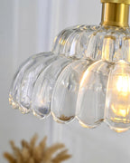 Semi Flush Mount Ceiling Light Smoky Glass Fixture