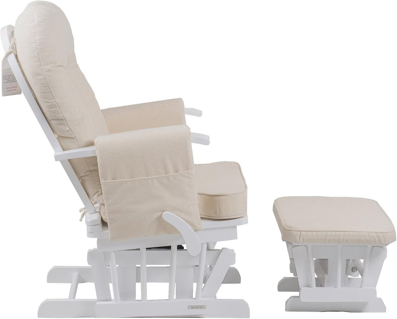 Sereno Nursing Glider Maternity Rocking Chair with Glide