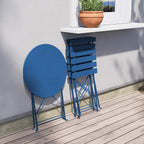 Set 3 Pieces Garden Furniture Folding 2 Chairs