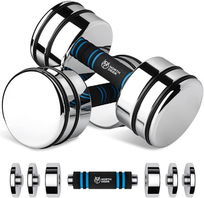 Set Adjustable Ultracompact Chrome Weights Home