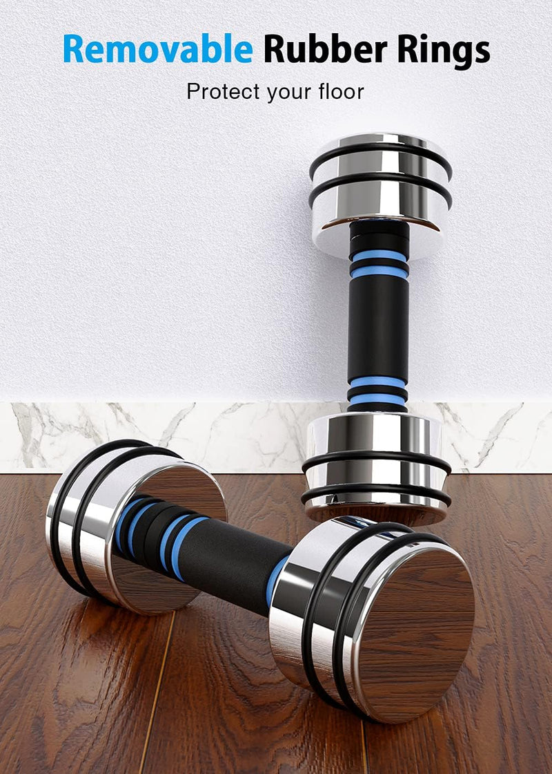 Set Adjustable Ultracompact Chrome Weights Home