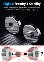 Set Adjustable Ultracompact Chrome Weights Home