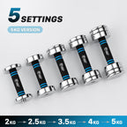 Set Adjustable Ultracompact Chrome Weights Home