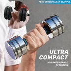 Set Adjustable Ultracompact Chrome Weights Home