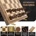 Set and Draughts Board Games 2 in 1