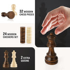 Set and Draughts Board Games 2 in 1