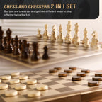 Set and Draughts Board Games 2 in 1